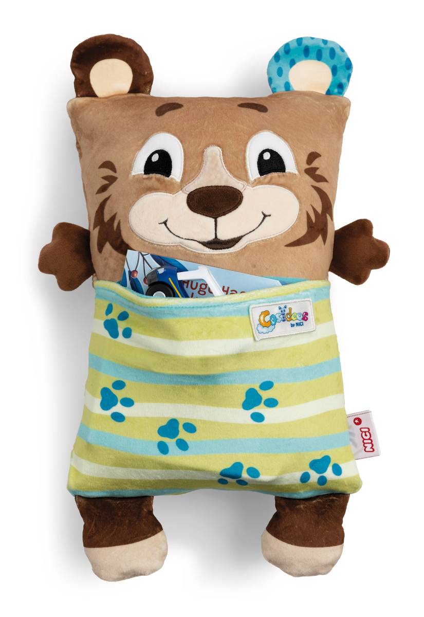 NICI Kuscheltier Bär mit Wendefunktion