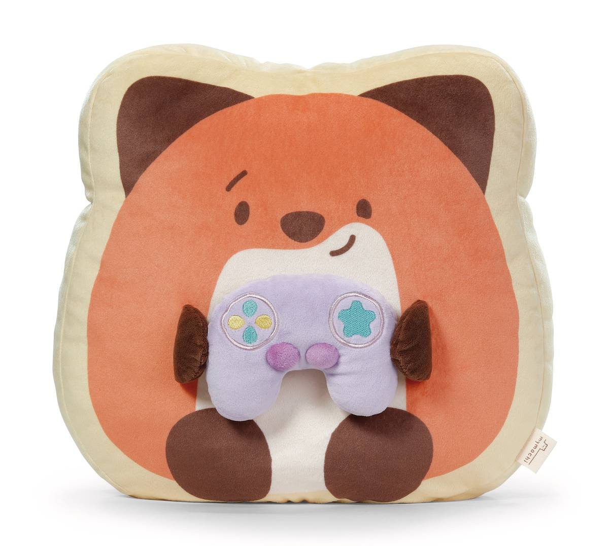 NICI Kissen Fuchs Geeks mit Spielkonsole