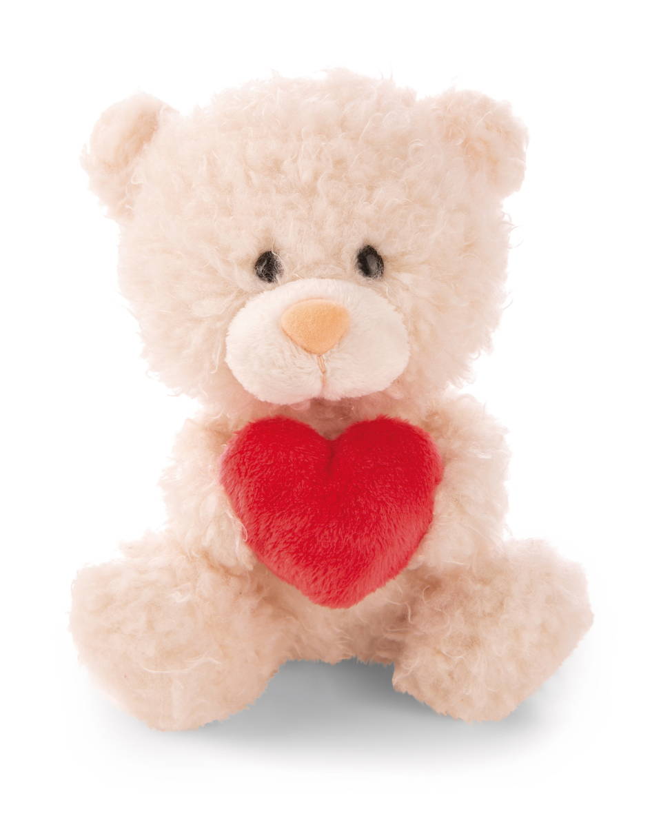 NICI Kuscheltier Bär creme mit Herz Schlenker