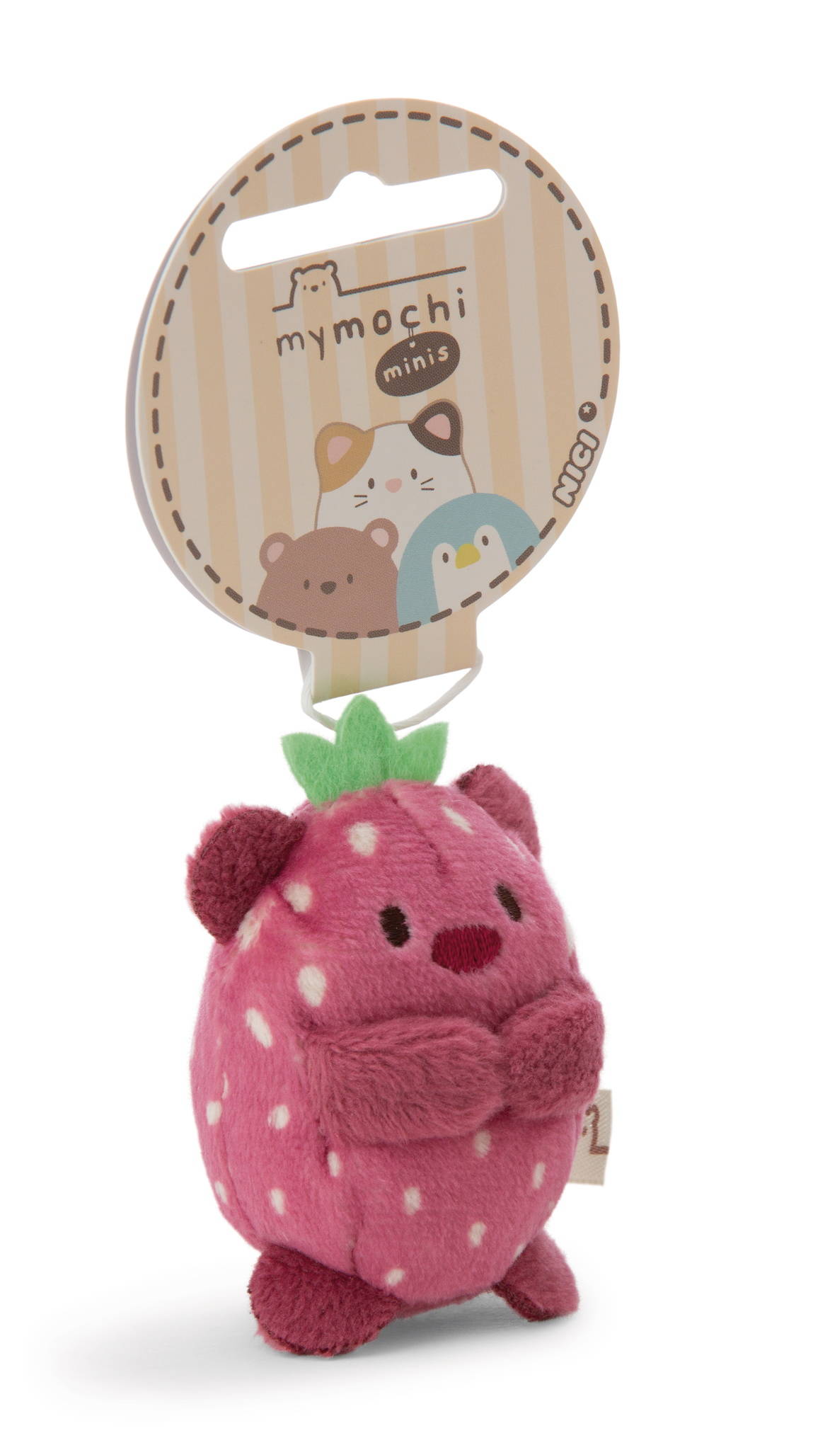 NICI Kuscheltier mymochi Bär Nomo Erdbeere