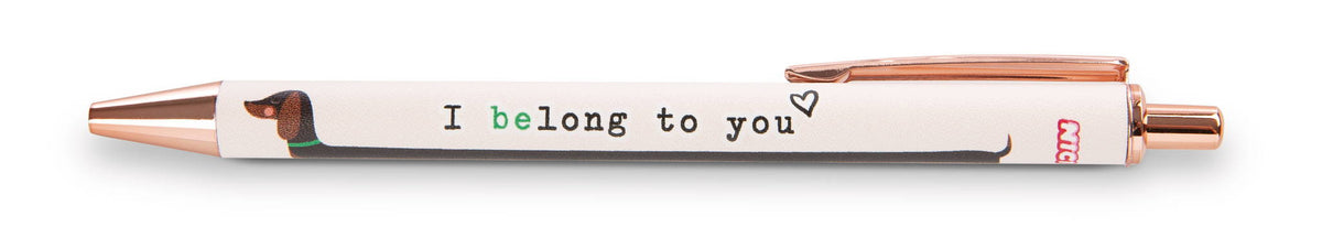 NICI Kugelschreiber Dackel "I belong to you!"