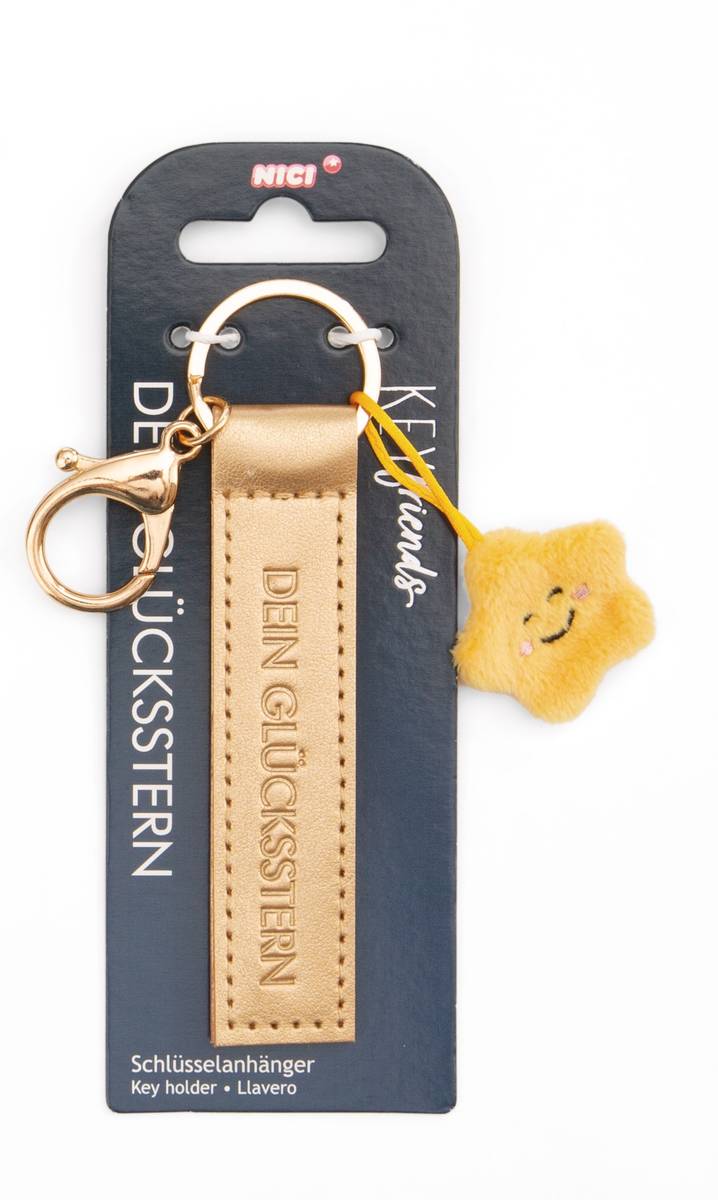 NICI Schlüsselanhänger  "Dein Glücksstern" Stern