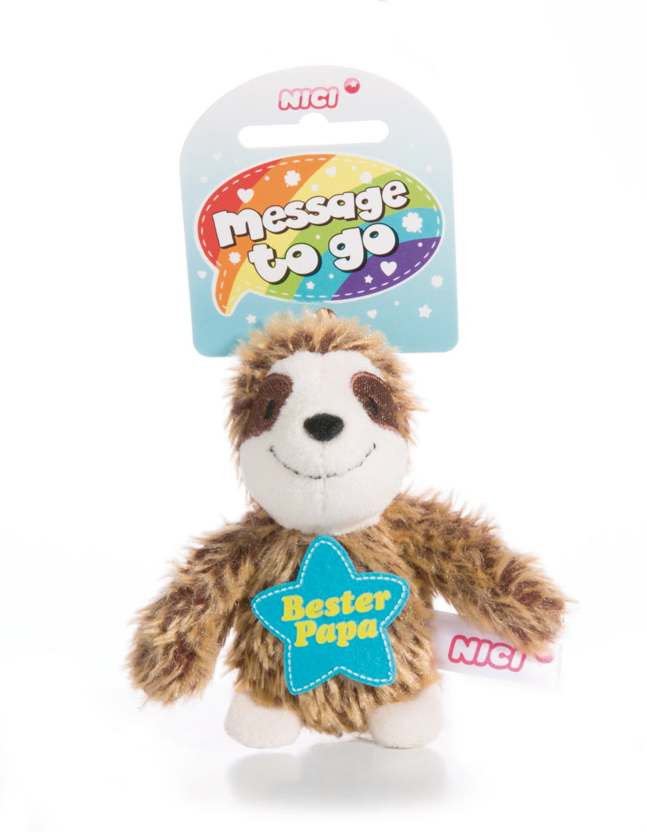 NICI Schlüsselanhänger Faultier "Bester Papa"