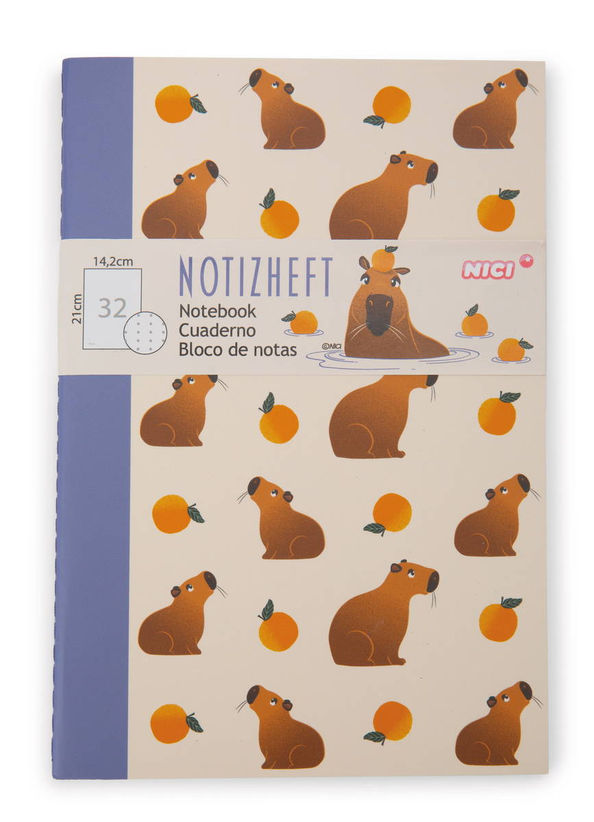 NICI Notizheft Capybara Happybara