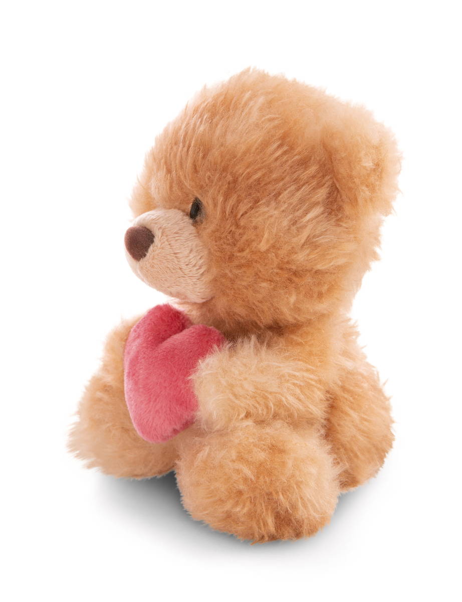 NICI Kuscheltier Bär hellbraun mit Herz Schlenker