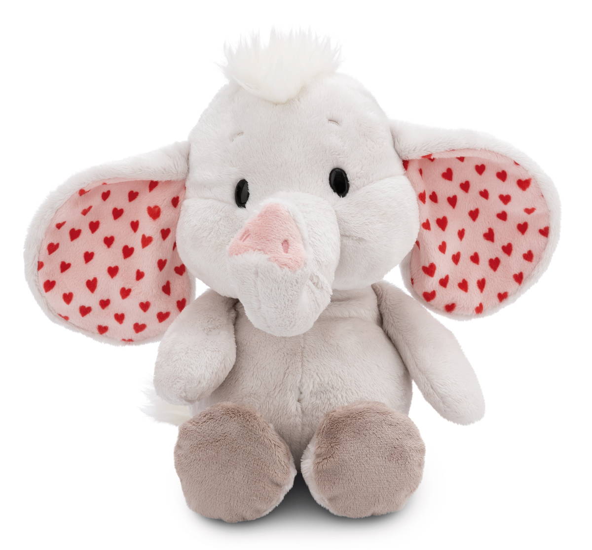NICI Kuscheltier Love Elefant hellgrau
