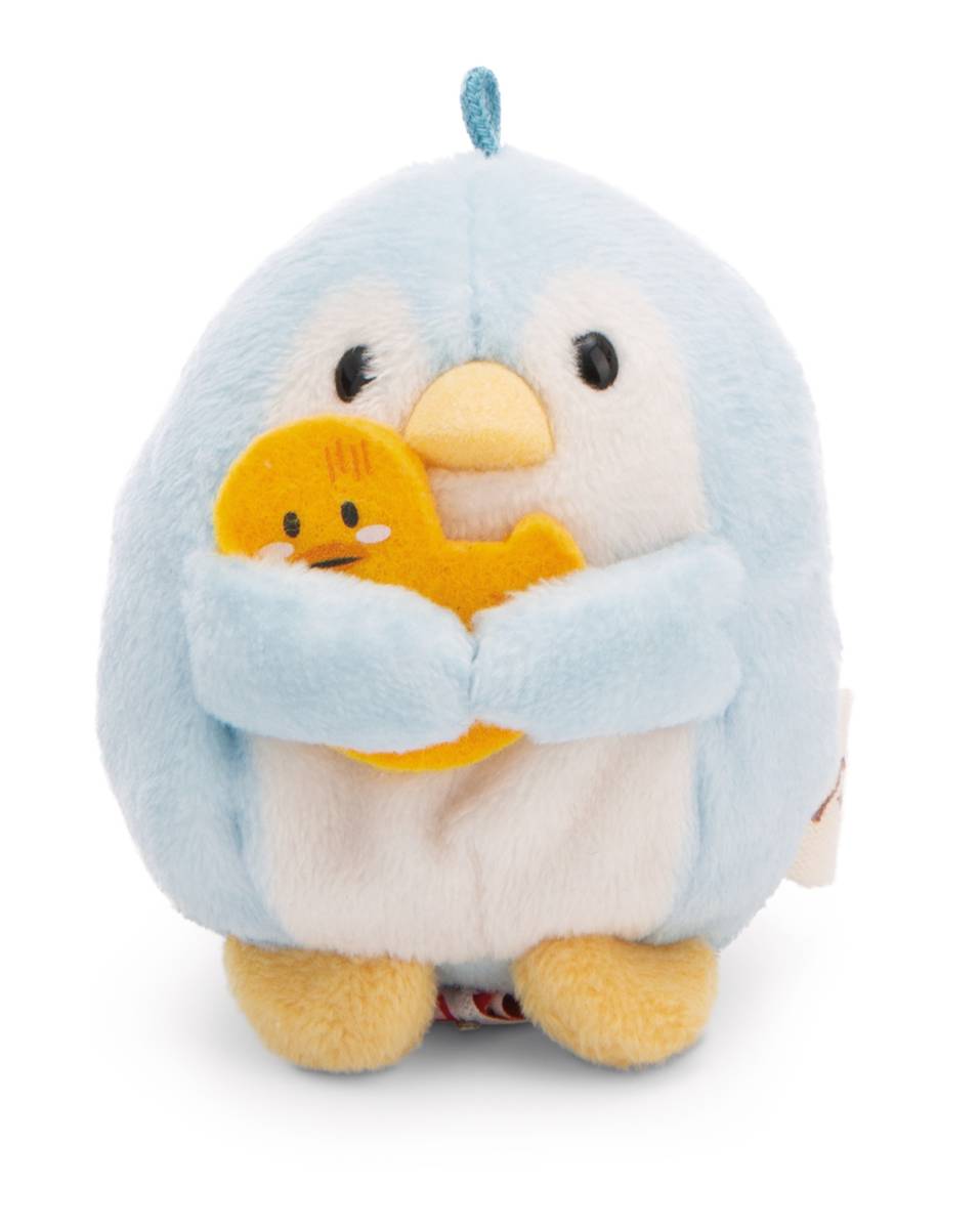 NICI Kuscheltier mymochi Pinguin Waddle mit Ente und Katzenkostüm