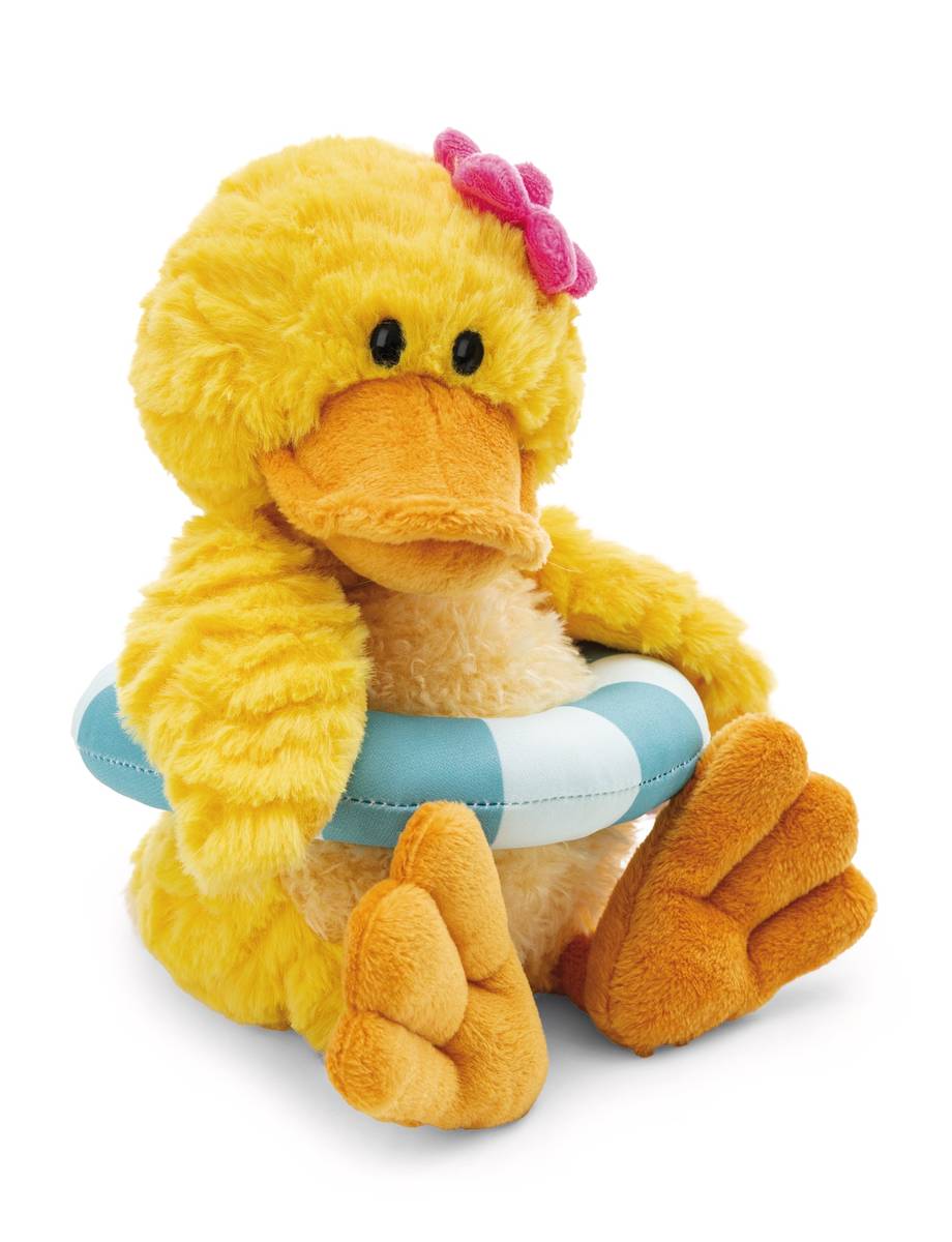 NICI Kuscheltier Ente Pooline mit Schwimmreifen