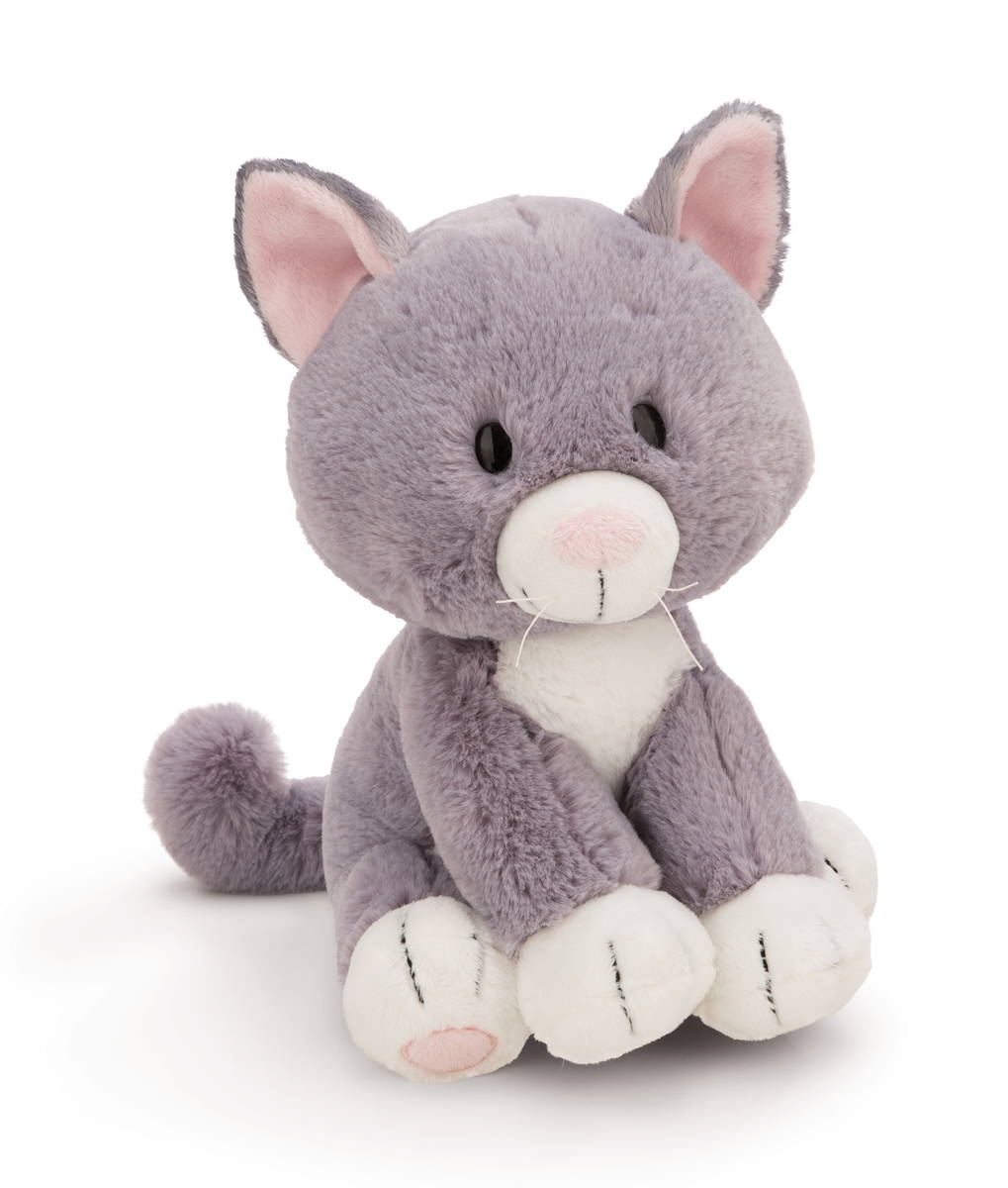NICI Kuscheltier Katze grau sitzend