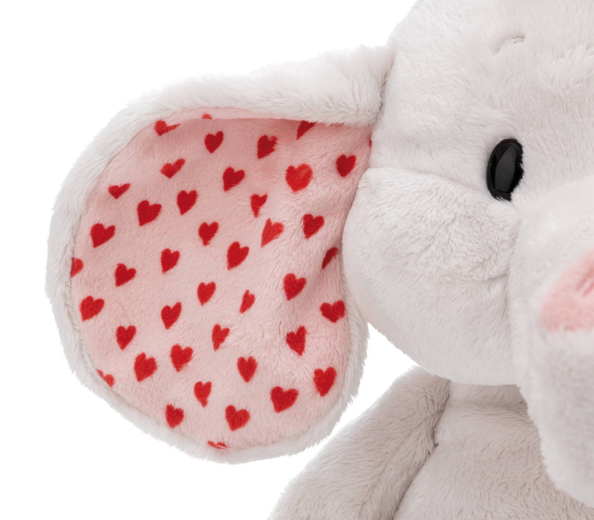 NICI Kuscheltier Love Elefant hellgrau