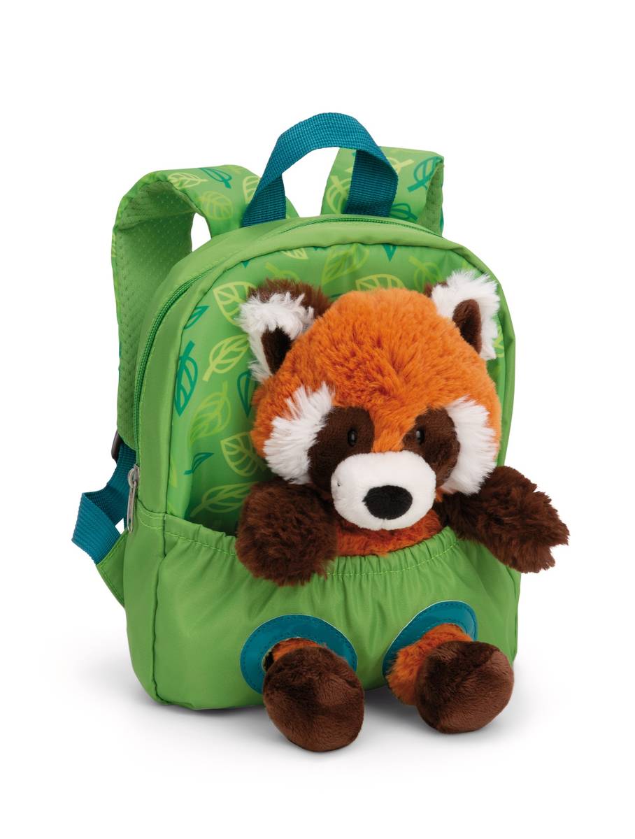NICI Rucksack grün mit Rotem Panda