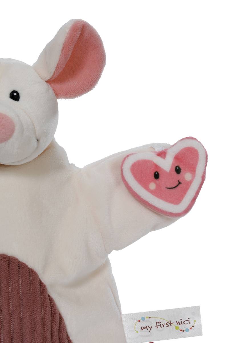 NICI Schmusetuch Handpuppe Maus 2 in 1