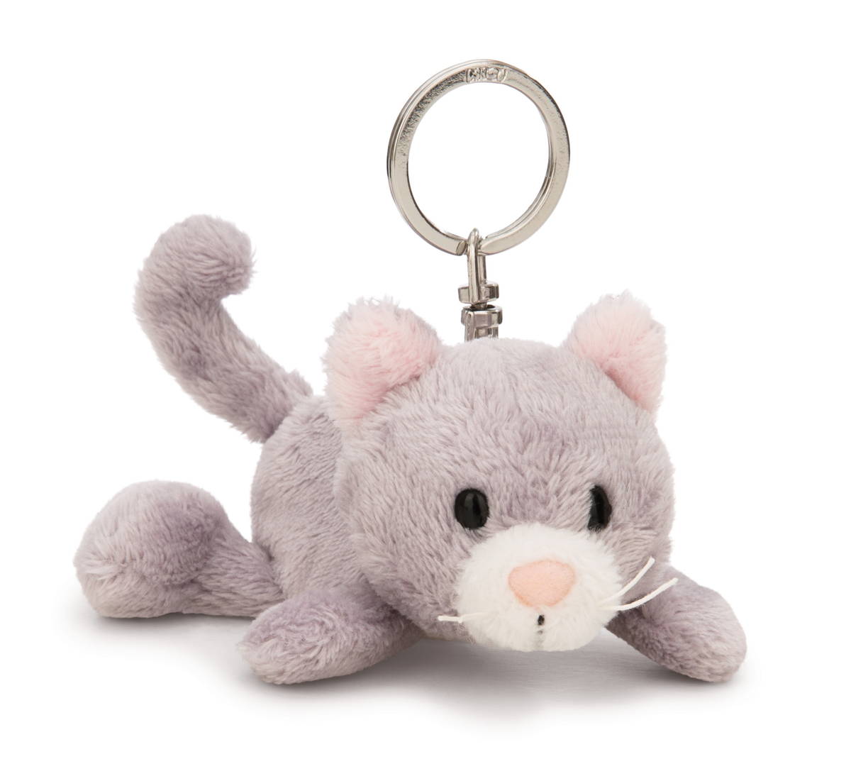 NICI Schlüsselanhänger Katze grau