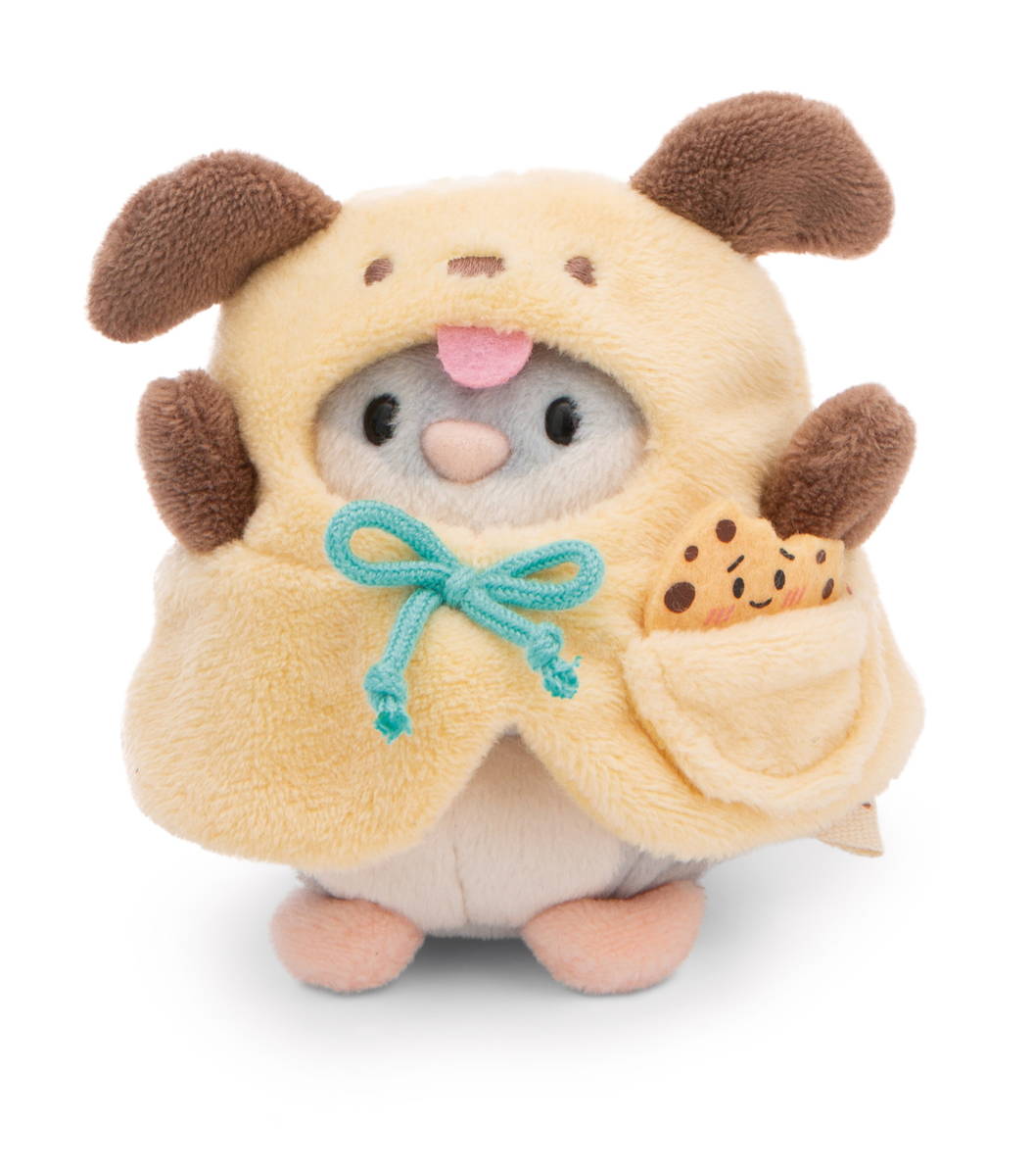 NICI Kuscheltier mymochi Hamster Shai mit Keks und Hundekostüm