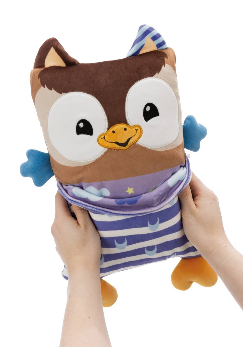NICI Kuscheltier Eule mit Wendefunktion