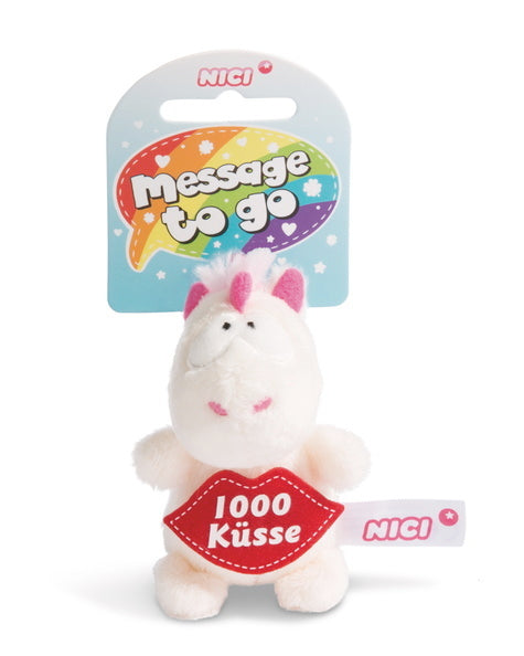 NICI Schlüsselanhänger Einhorn Theodor "1000 Küsse"