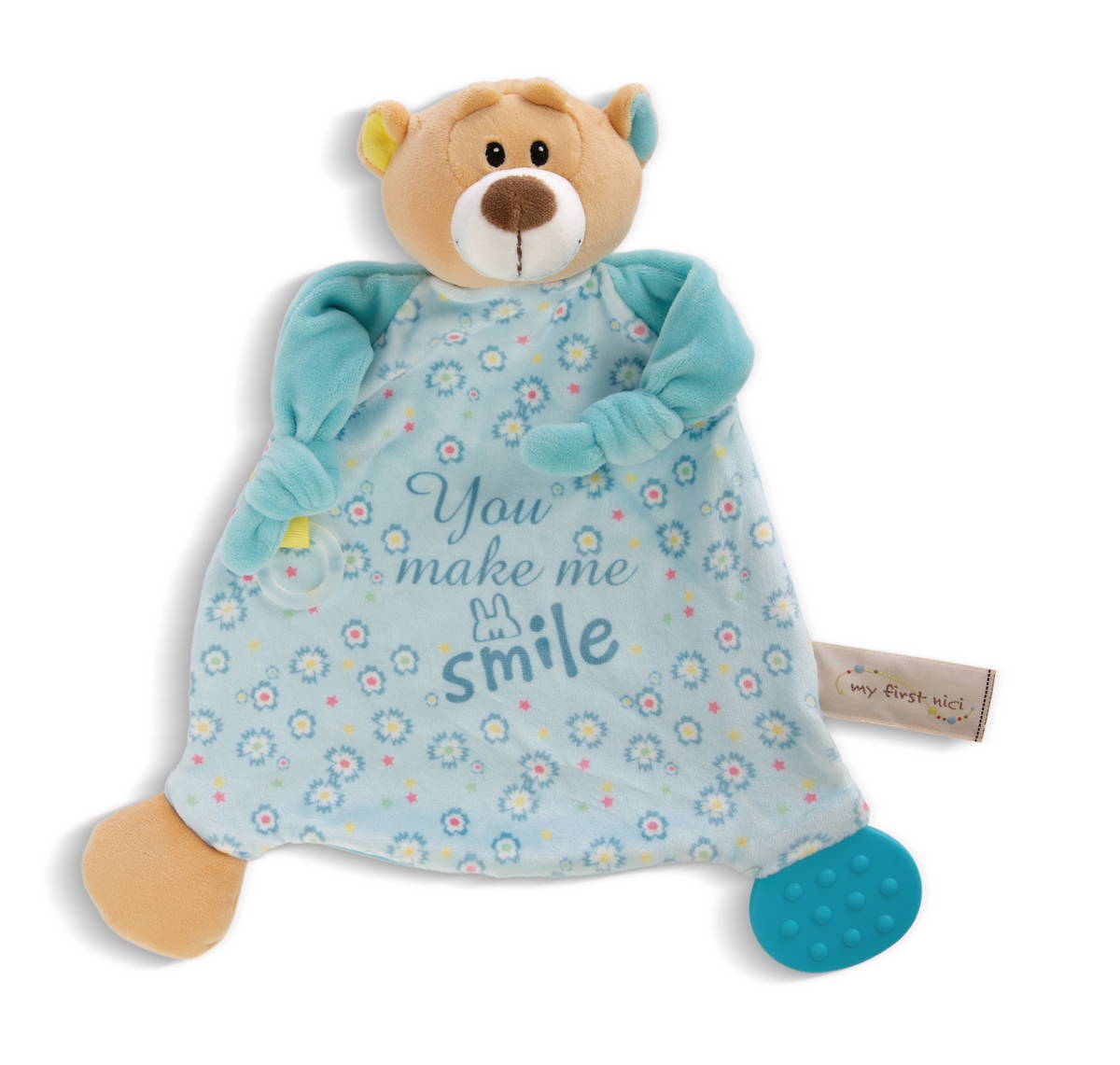 NICI Schmusetuch Bär mit Beissring