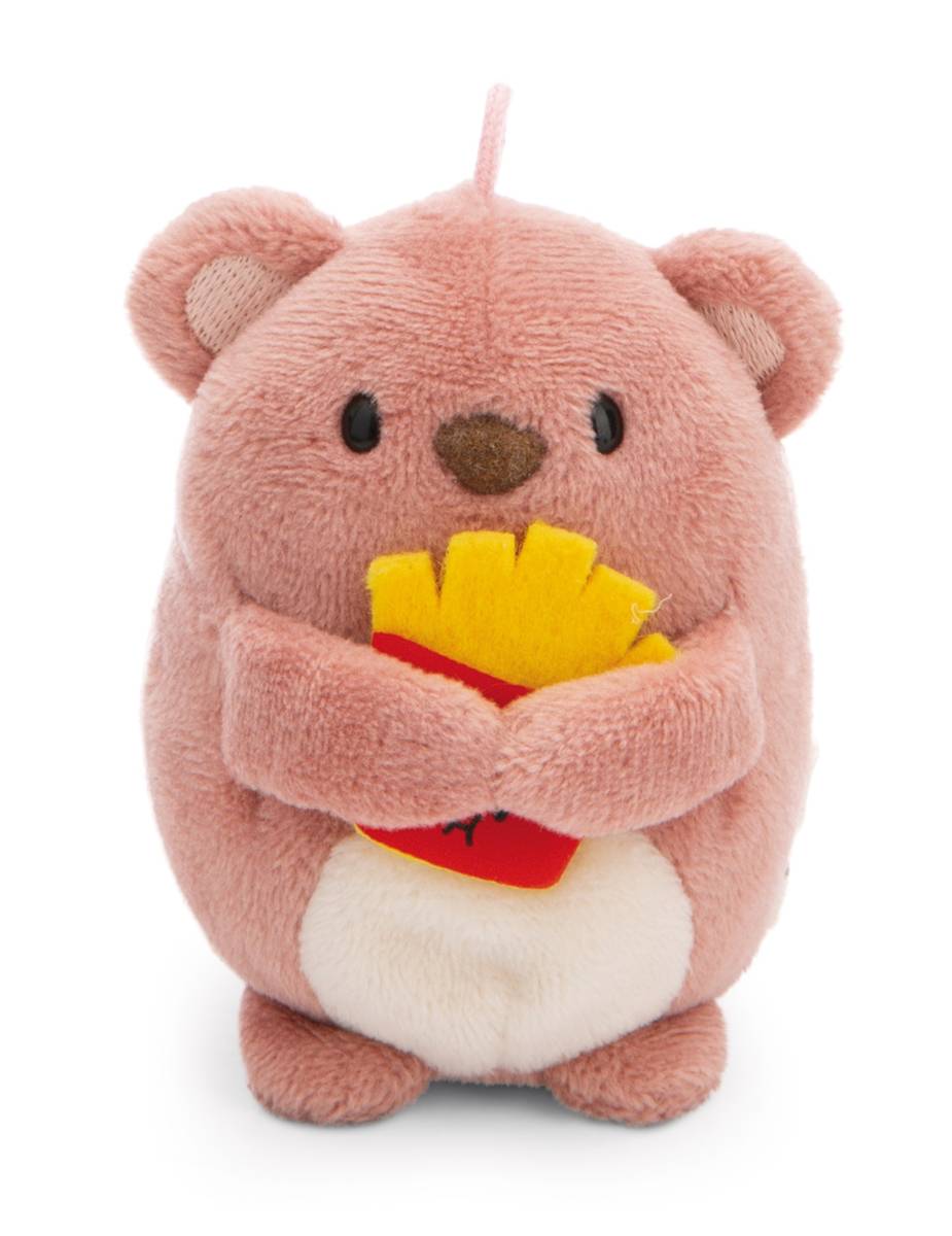 NICI Kuscheltier mymochi Bär Nomo mit Pommes und Bienenkostüm