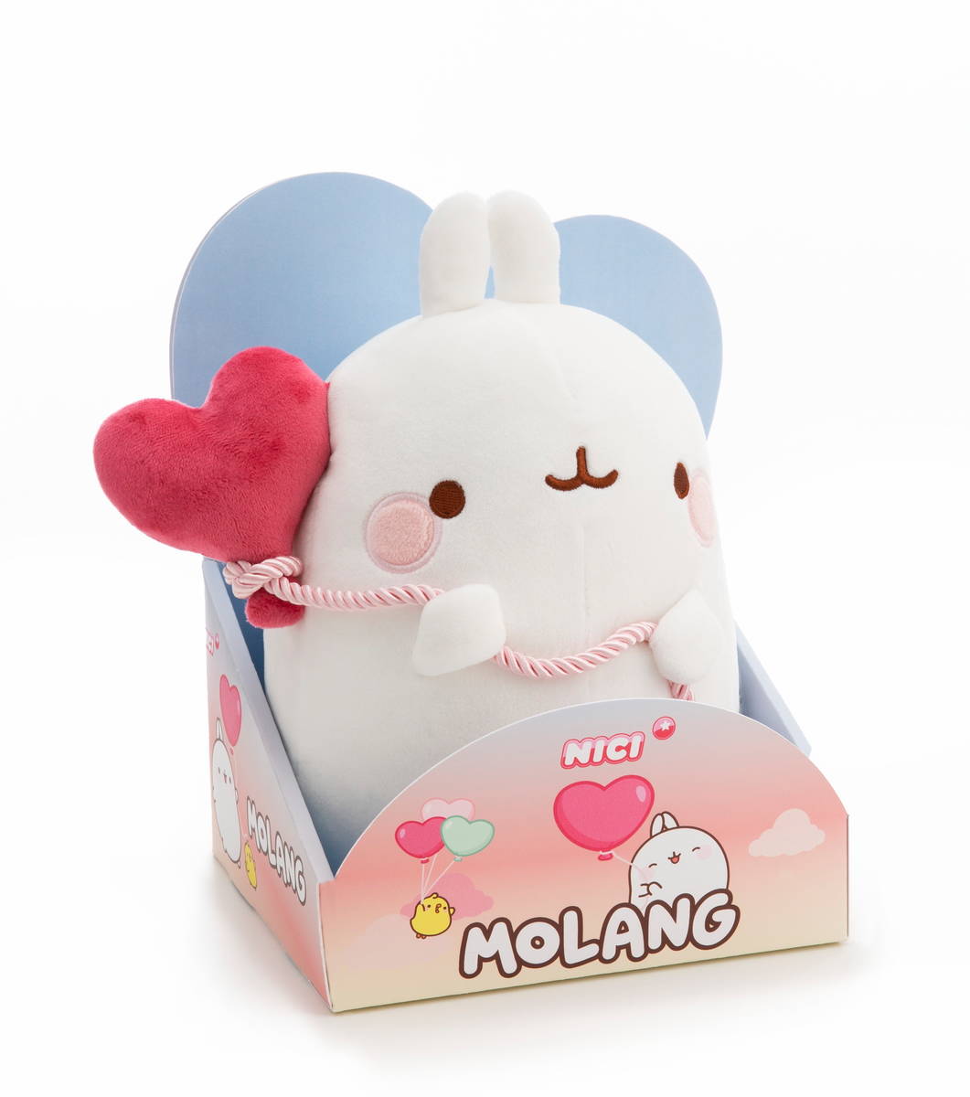 NICI Kuscheltier Molang mit Herzballon