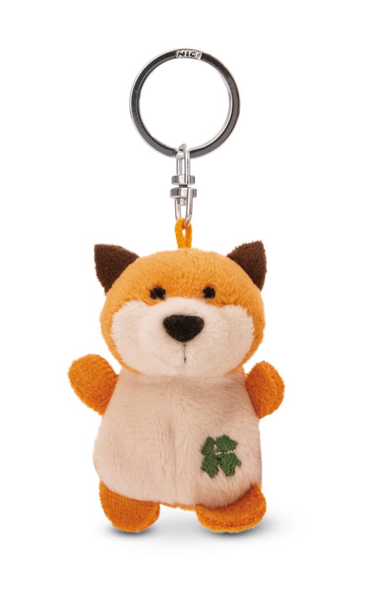 NICI Schlüsselanhänger  Fuchs mit Kleeblatt
