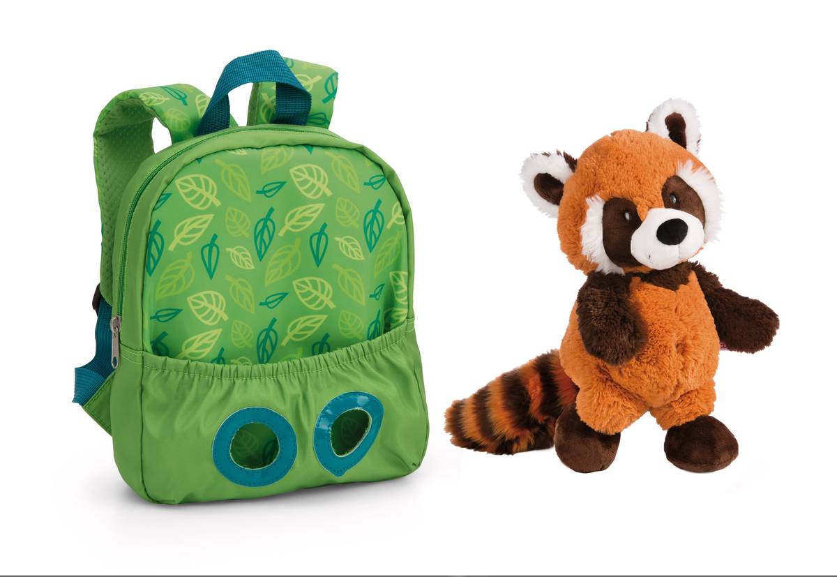 NICI Rucksack grün mit Rotem Panda