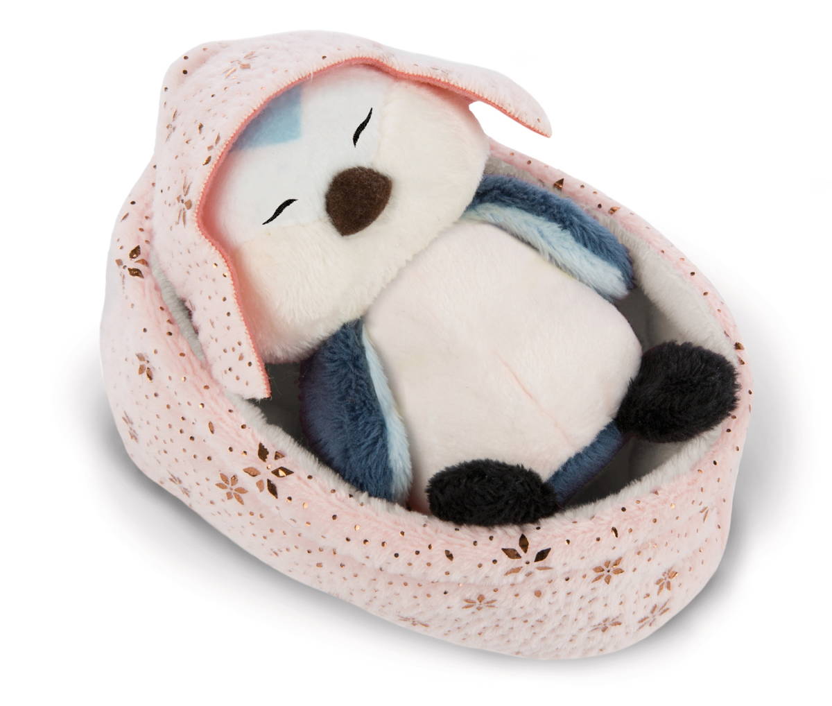 NICI Kuscheltier Vogel Andoli schlafend im Körbchen