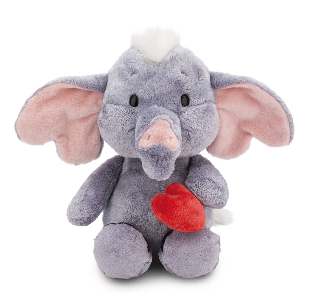 NICI Kuscheltier Love Elefant mit Magnet Herz dunkelgrau