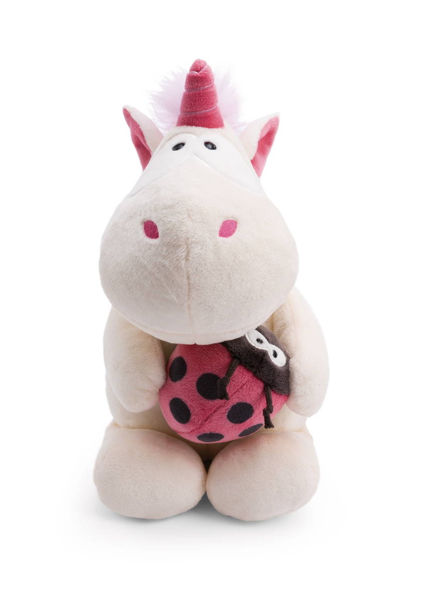 NICI Kuscheltier Einhorn Theodor mit Marienkäfer