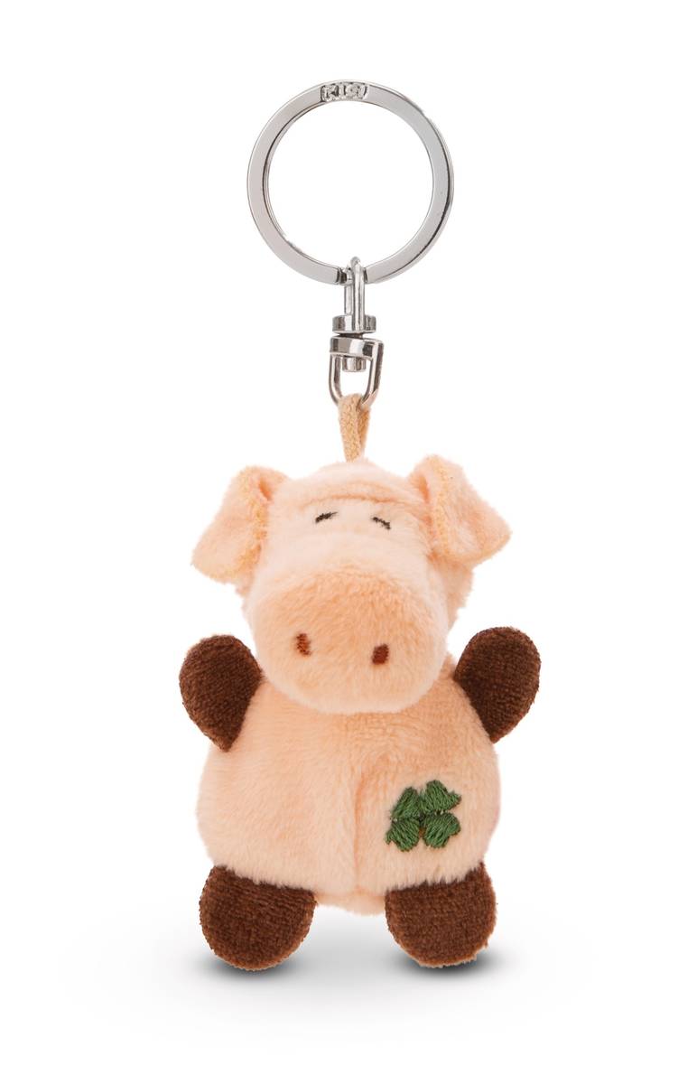 NICI Schlüsselanhänger  Schwein mit Kleeblatt