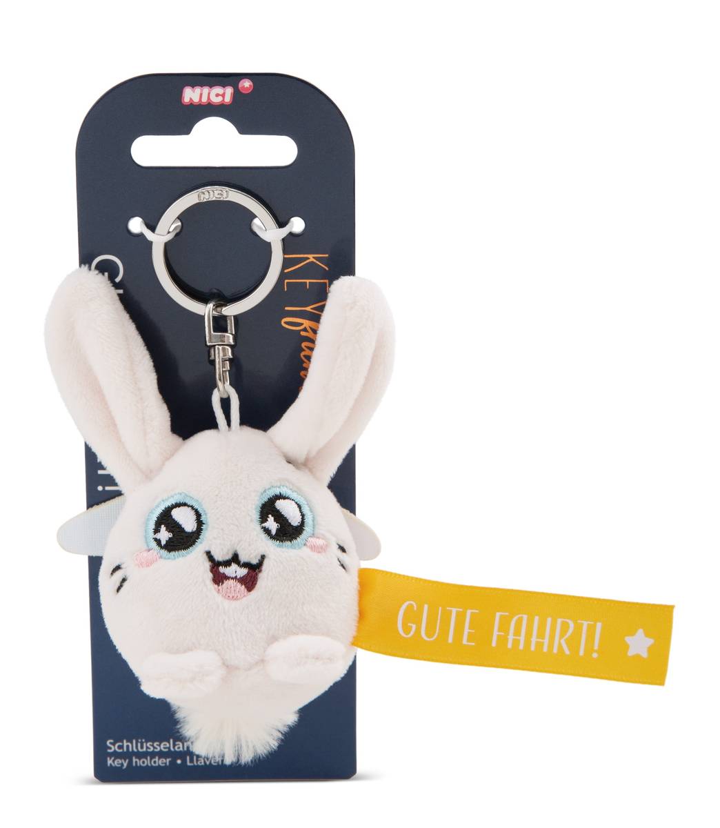 NICI Schlüsselanhänger  Hase "Gute Fahrt!"