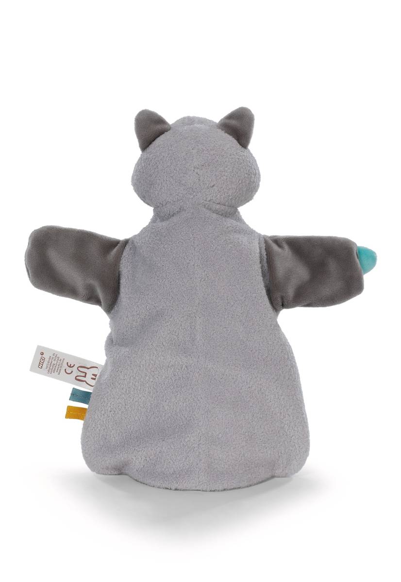 NICI Schmusetuch Handpuppe Waschbär 2 in 1