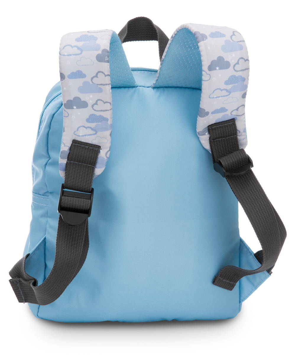 NICI Rucksack hellblau mit Rotem Panda