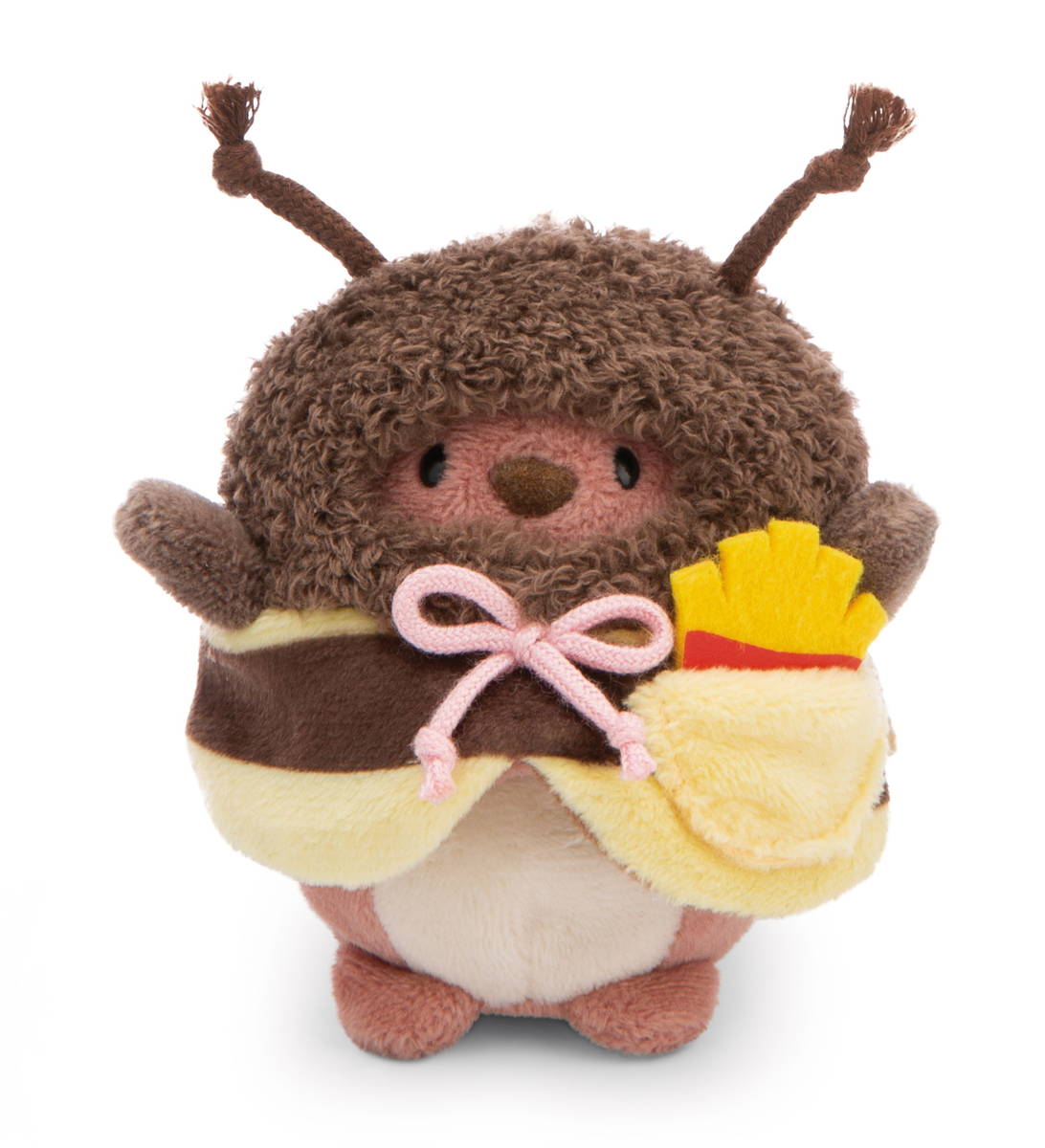 NICI Kuscheltier mymochi Bär Nomo mit Pommes und Bienenkostüm