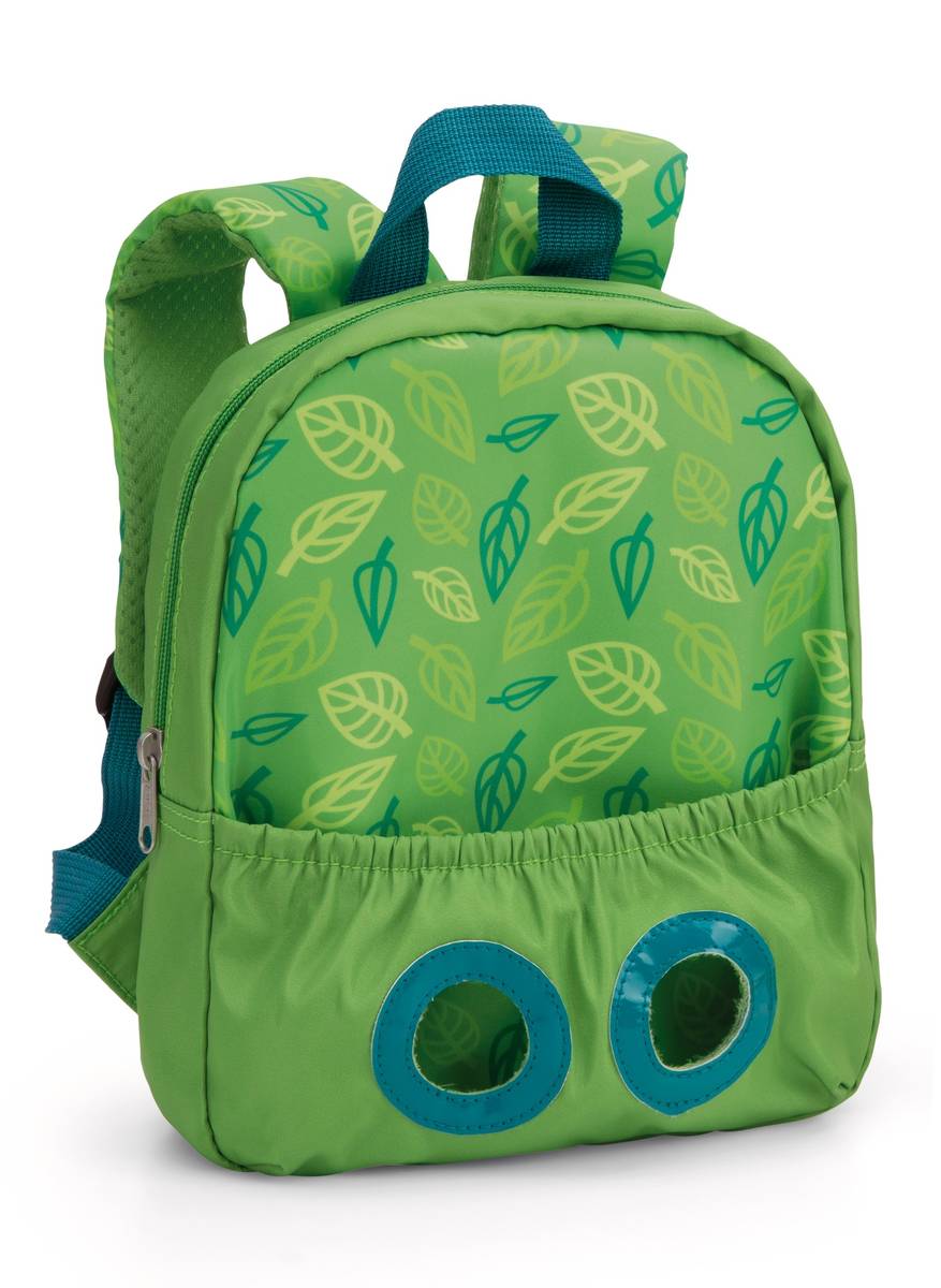 NICI Rucksack grün  mit Waschbär