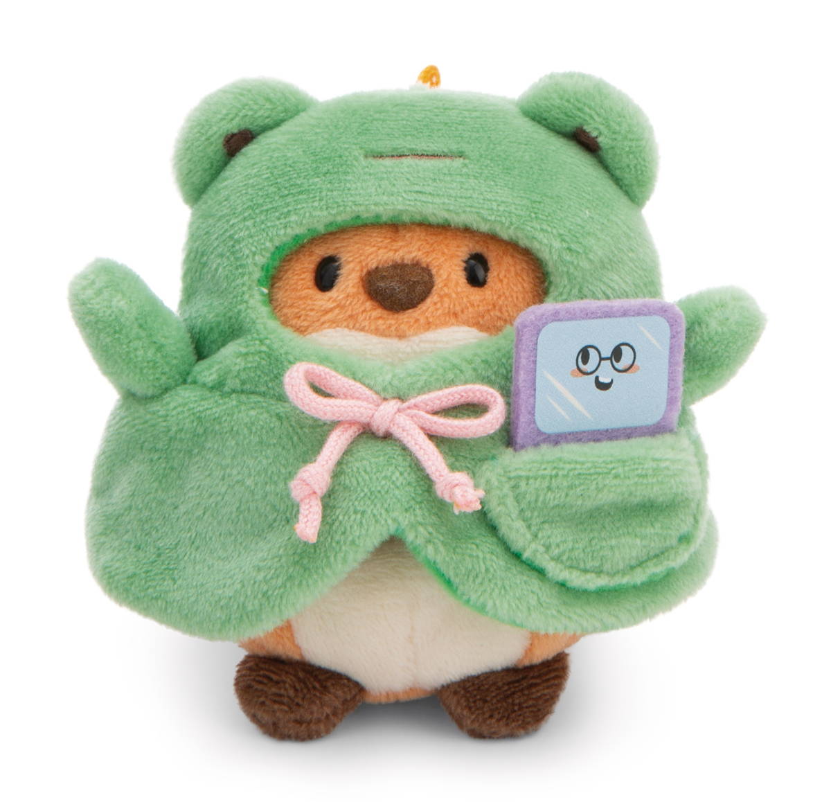 NICI Kuscheltier mymochi Fuchs Geeks mit Video Spiel und Froschkostüm