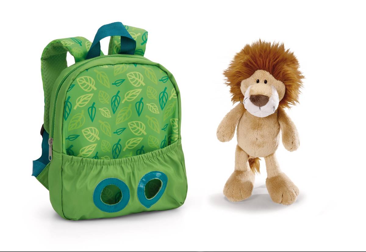 NICI Rucksack grün mit Löwe