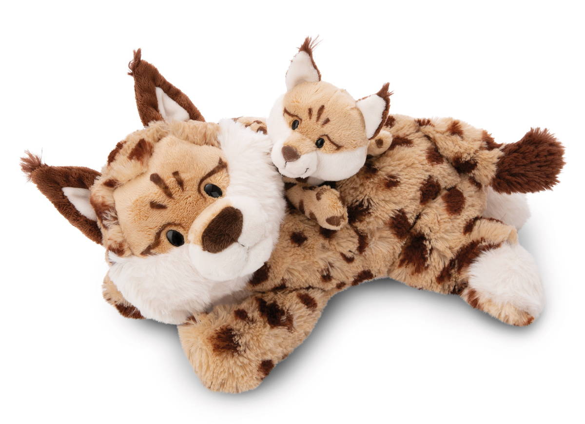 NICI Kuscheltier Luchs Mutter &amp; Kind