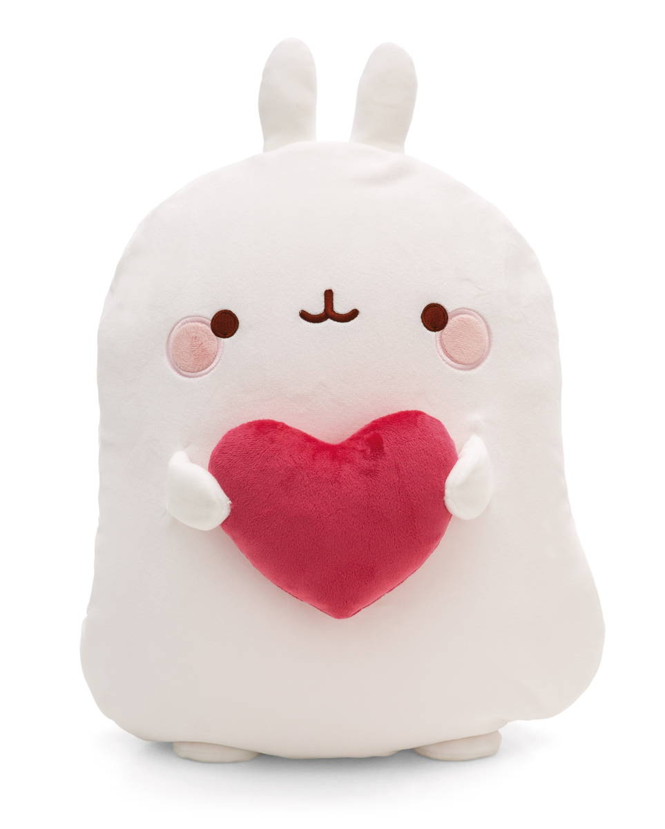 NICI Decke und Kissen Molang mit Herz