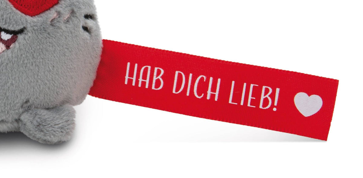 NICI Schlüsselanhänger  Katze "Hab dich lieb!"