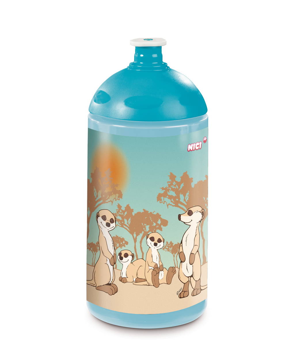 NICI Trinkflasche Erdmännchen Familie