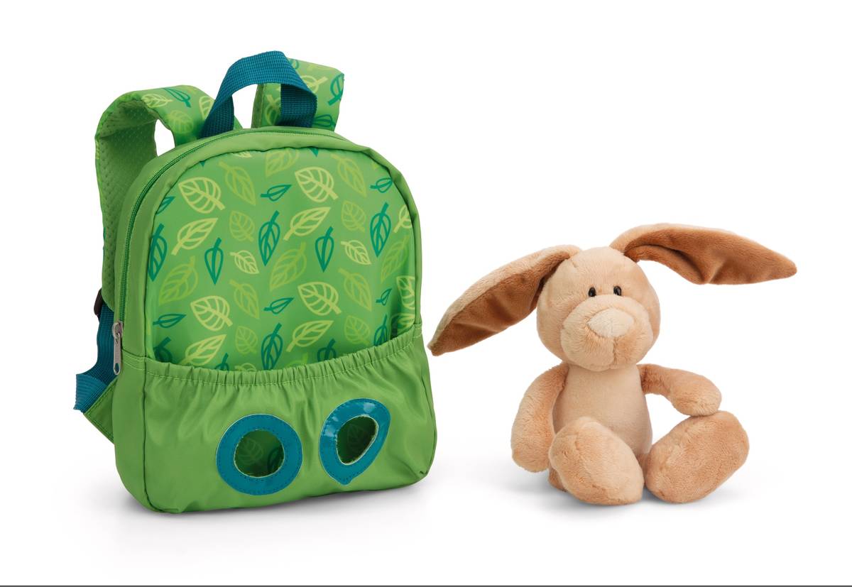 NICI Rucksack grün mit Hase