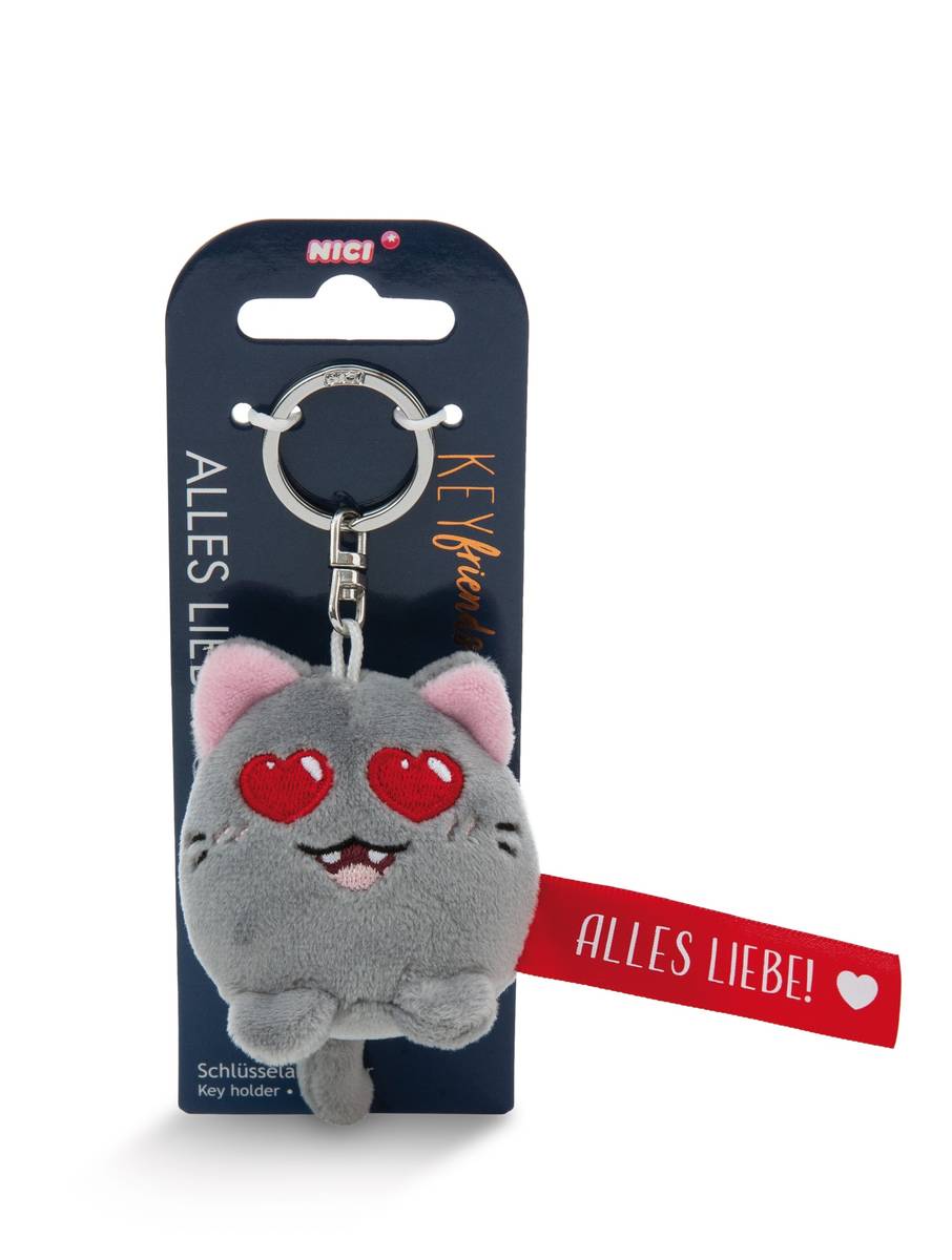 NICI Schlüsselanhänger  Katze "Alles Liebe!"