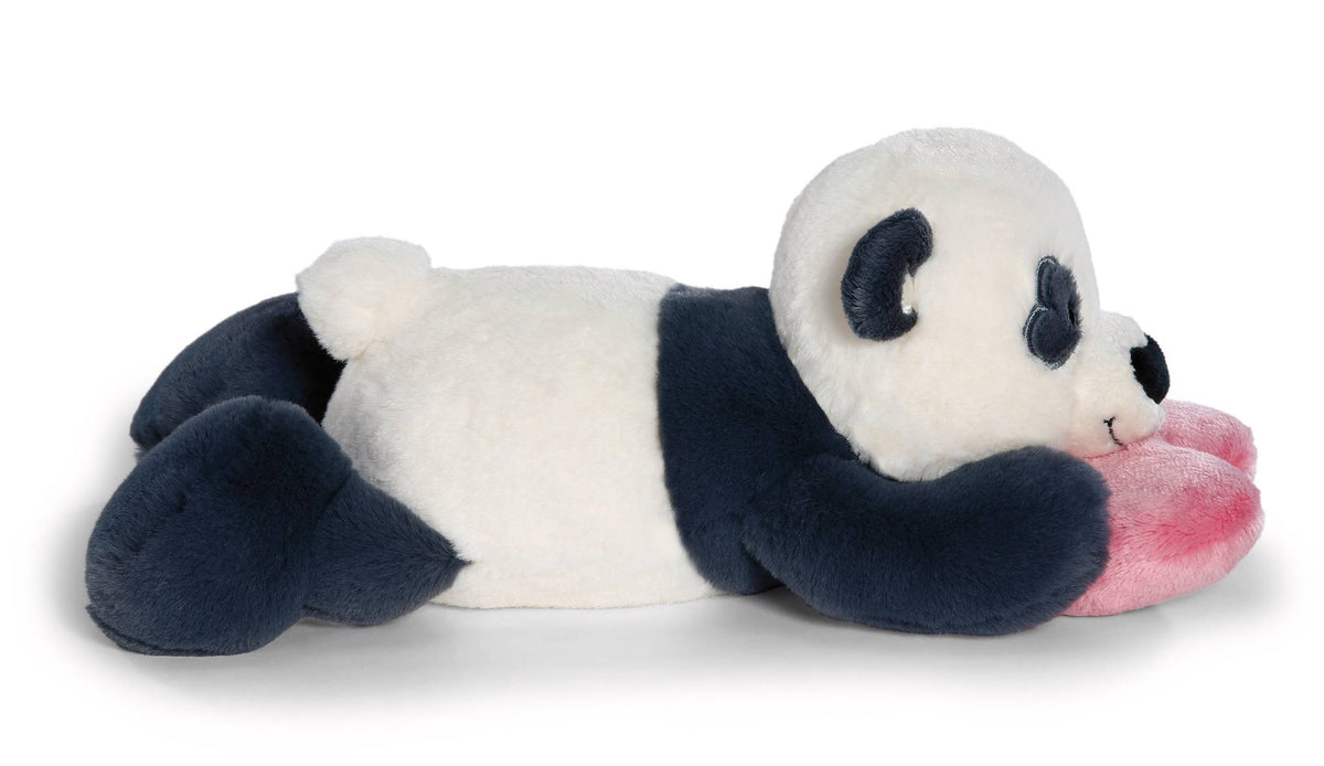 NICI Kuscheltier Love Panda mit Herz liegend