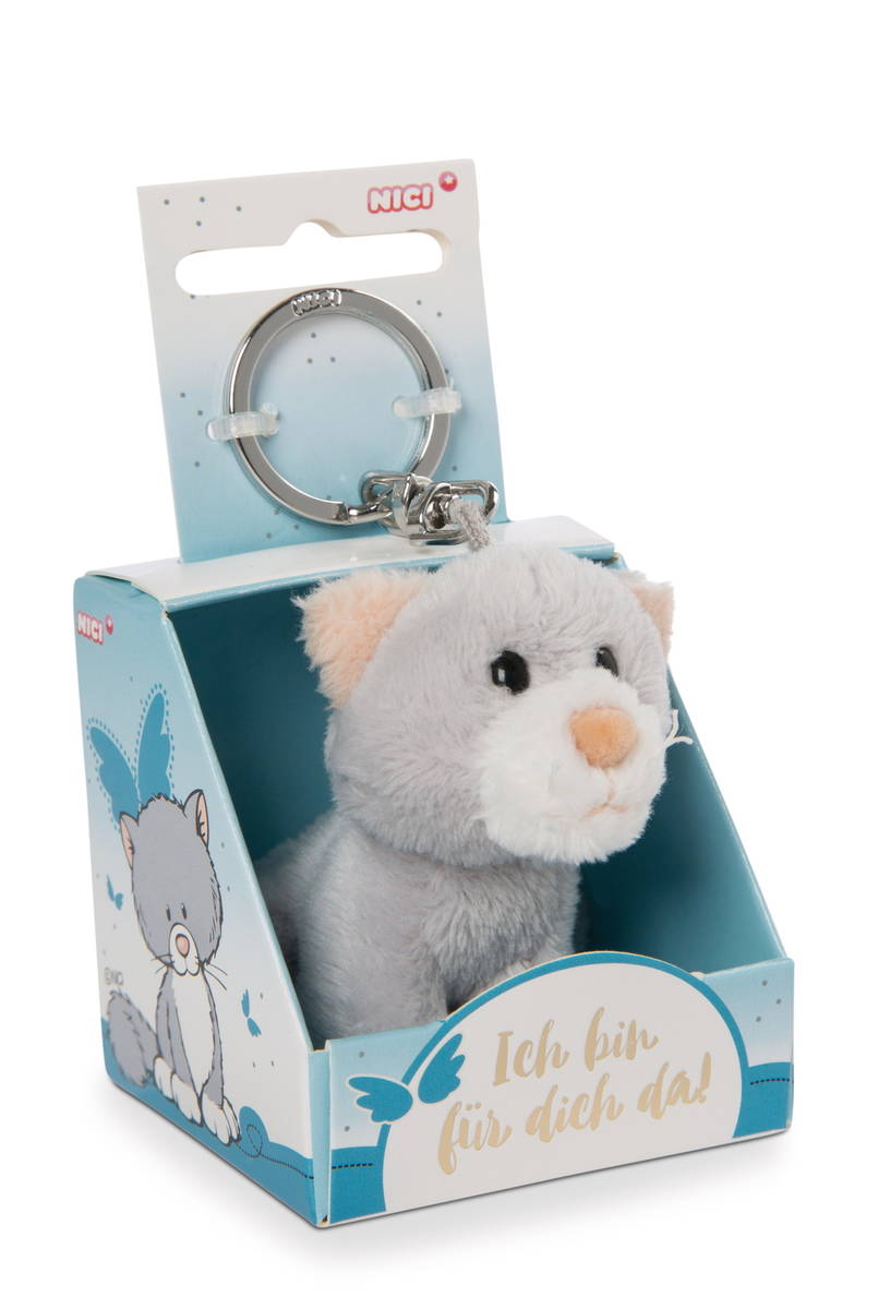NICI Schlüsselanhänger Katze "Ich bin für dich da!" in Geschenkverpackung