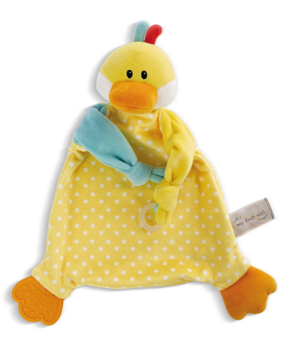 NICI Schmusetuch Ente mit Beissring