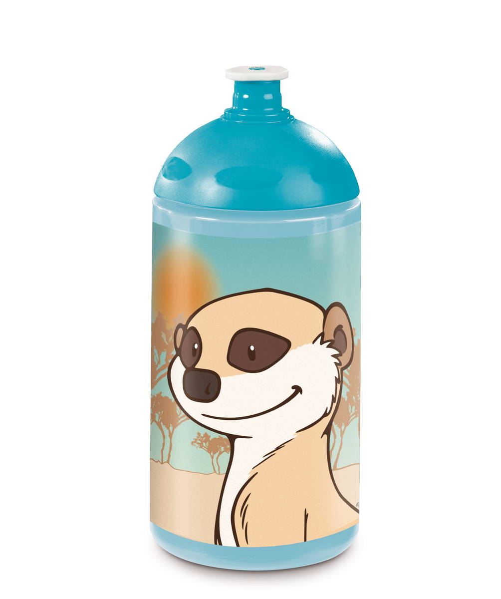 NICI Trinkflasche Erdmännchen Familie