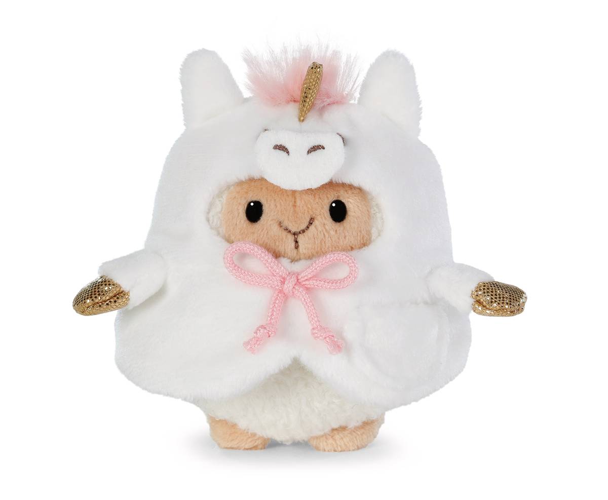 NICI my mochi Kuscheltier Schaf Wools mit Regenbogen und Einhornkostüm