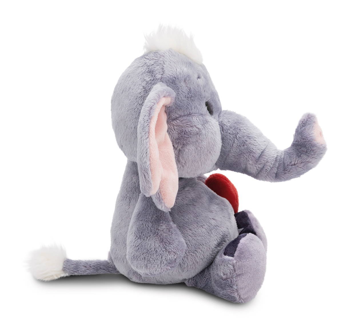 NICI Kuscheltier Love Elefant mit Magnet Herz dunkelgrau