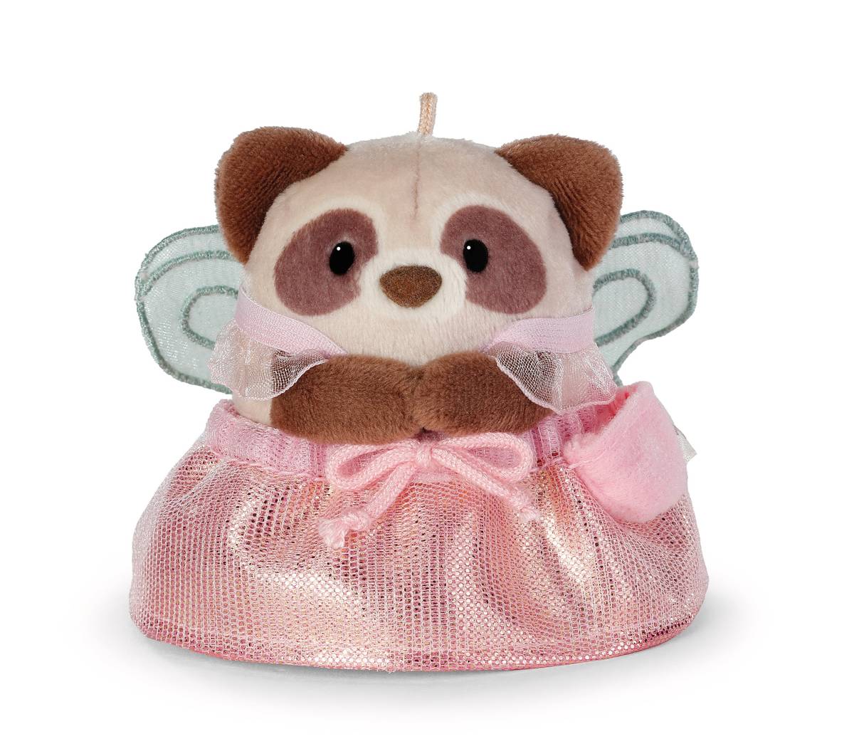 NICI my mochi Kuscheltier Waschbär Rakuma mit Zauberstab und Feenkostüm