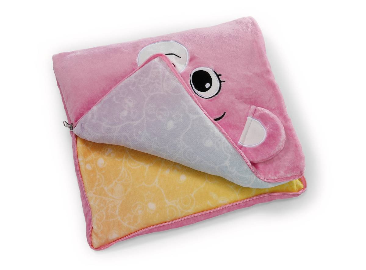 NICI Decke und NICI Kissen 2 in 1 Hurrabärchi